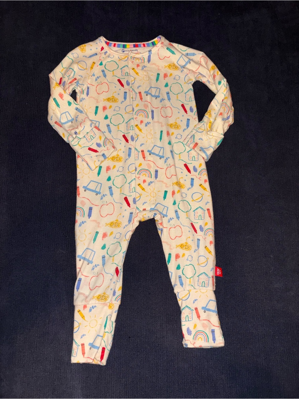 Magnetic me modal 3-6m footie pajama sleeper convertible